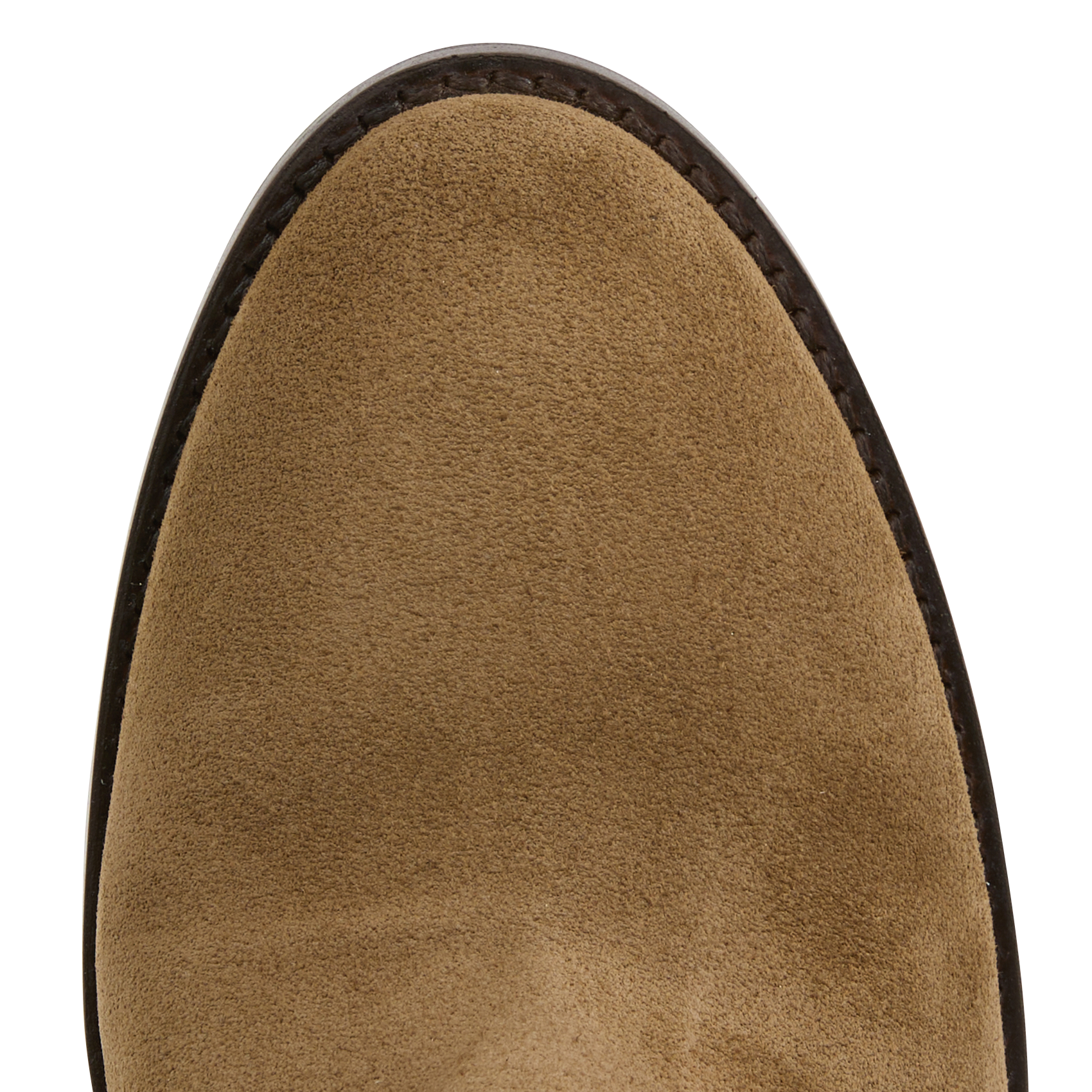 WENA - Bottes à talons en cuir velours | Kaki