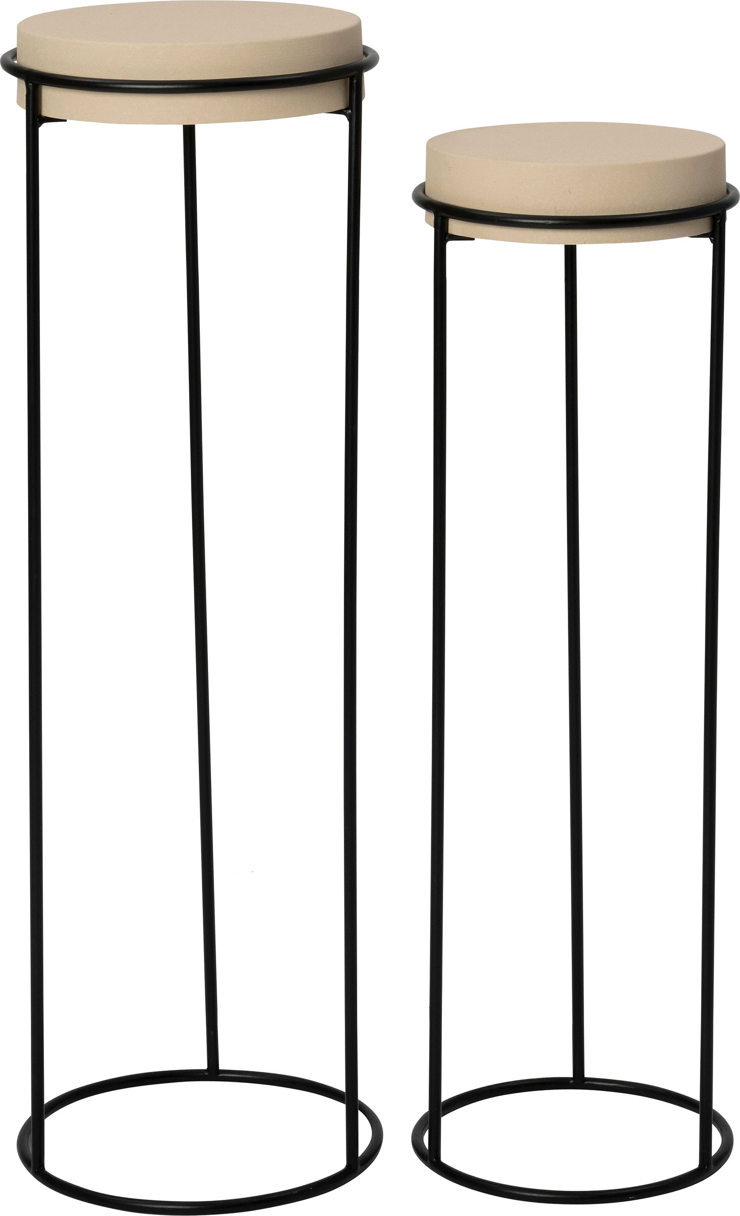 Intratuin bijzettafel Bruno beige D 27 H 85 cm