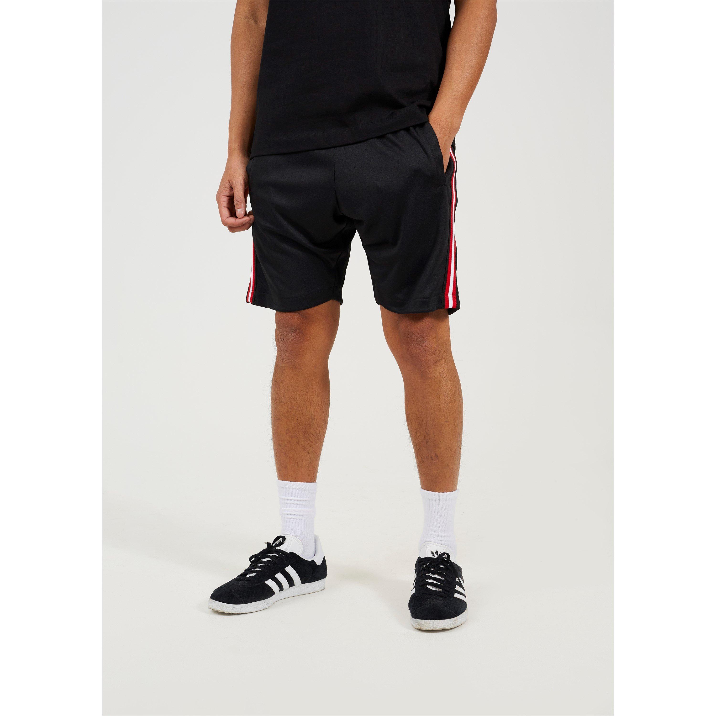 Brave Soul Black Shorts with Stripe Detail