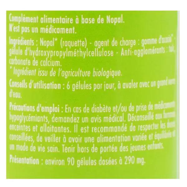 Superdiet Nopal Bio 90 gélules
