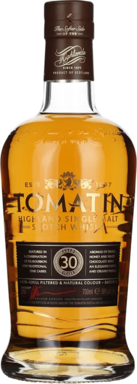 TOMATIN 30 YEARS SINGLE MALT 70CL