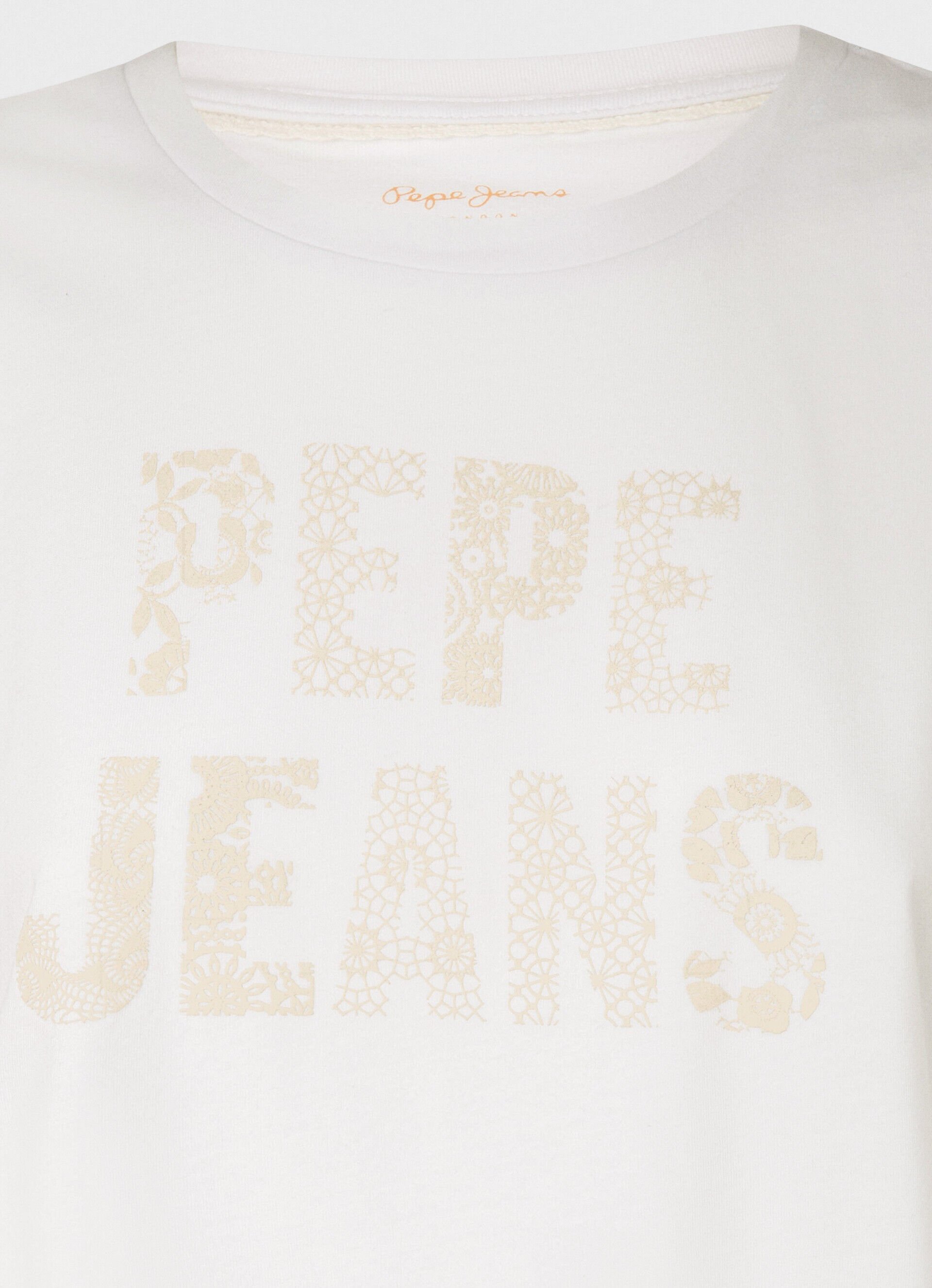 CAMISETA COM LOGOTIPO ESTAMPADO - branca