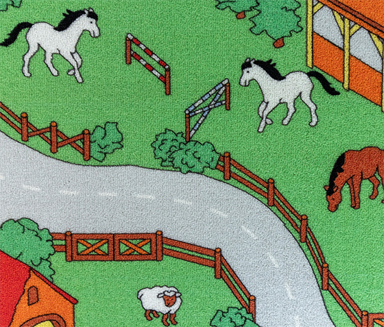 Spielteppich BAUERNHOF, ca. 140 x 200 cm