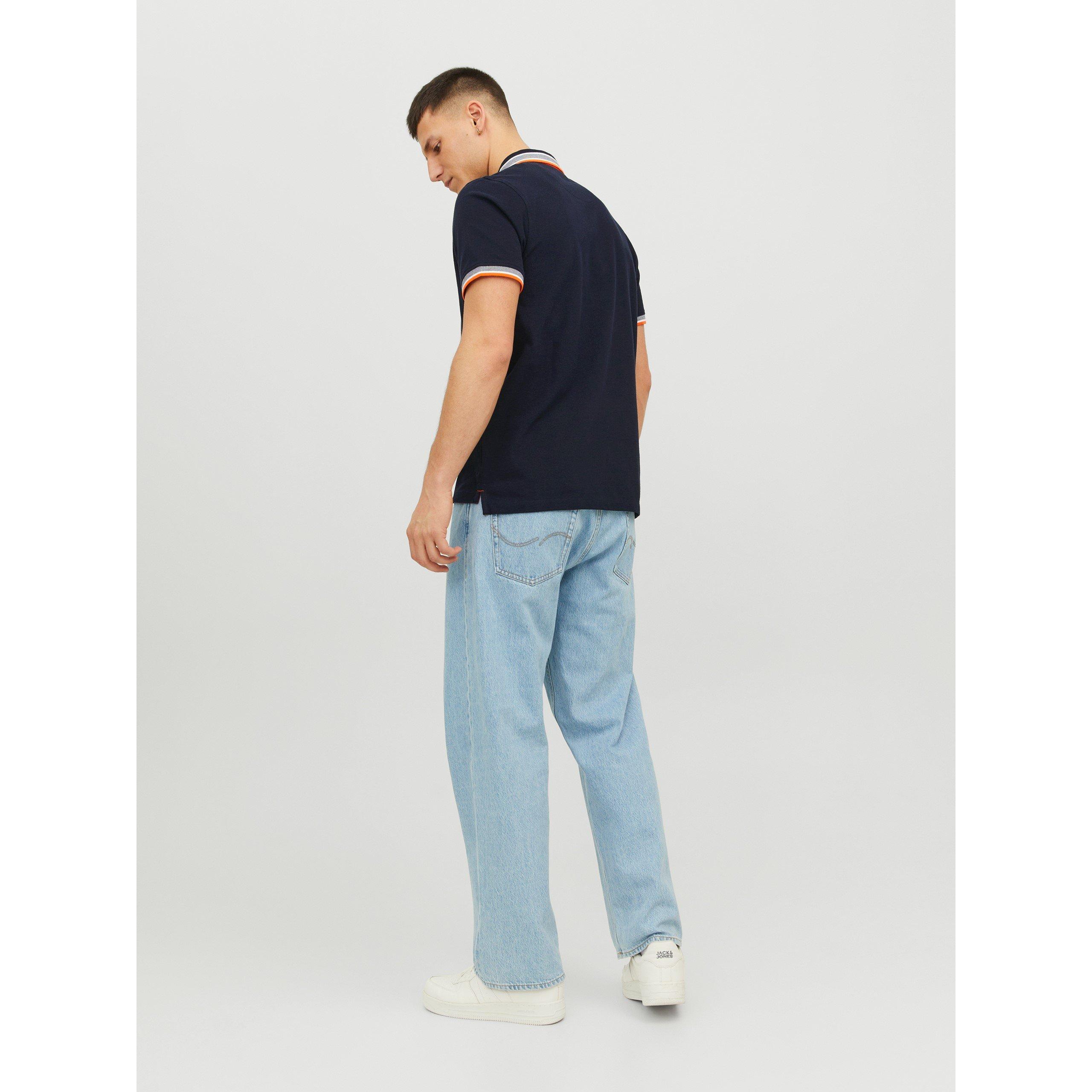 Jack and Jones Paulos Tipped Pique Short Sleeve Polo Shirt