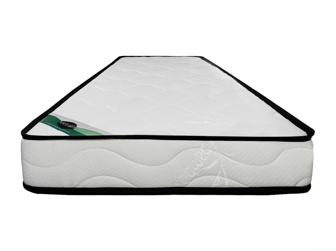 Matelas 90 x 190 cm mousse et coutil bambou ép.15cm - KANANI de NATUREA