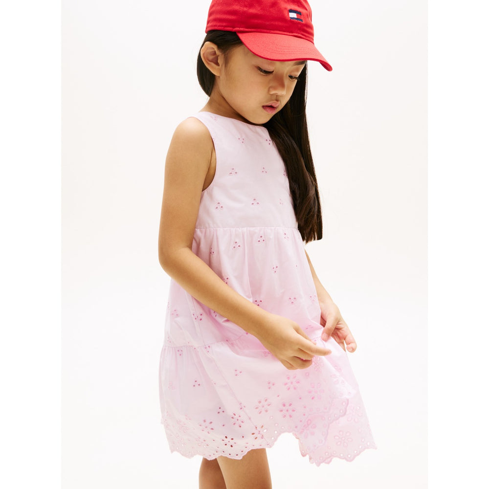 Køb Tommy Hilfiger Pearly Pink Lg Broderie Anglaise Sløjfe Kjole