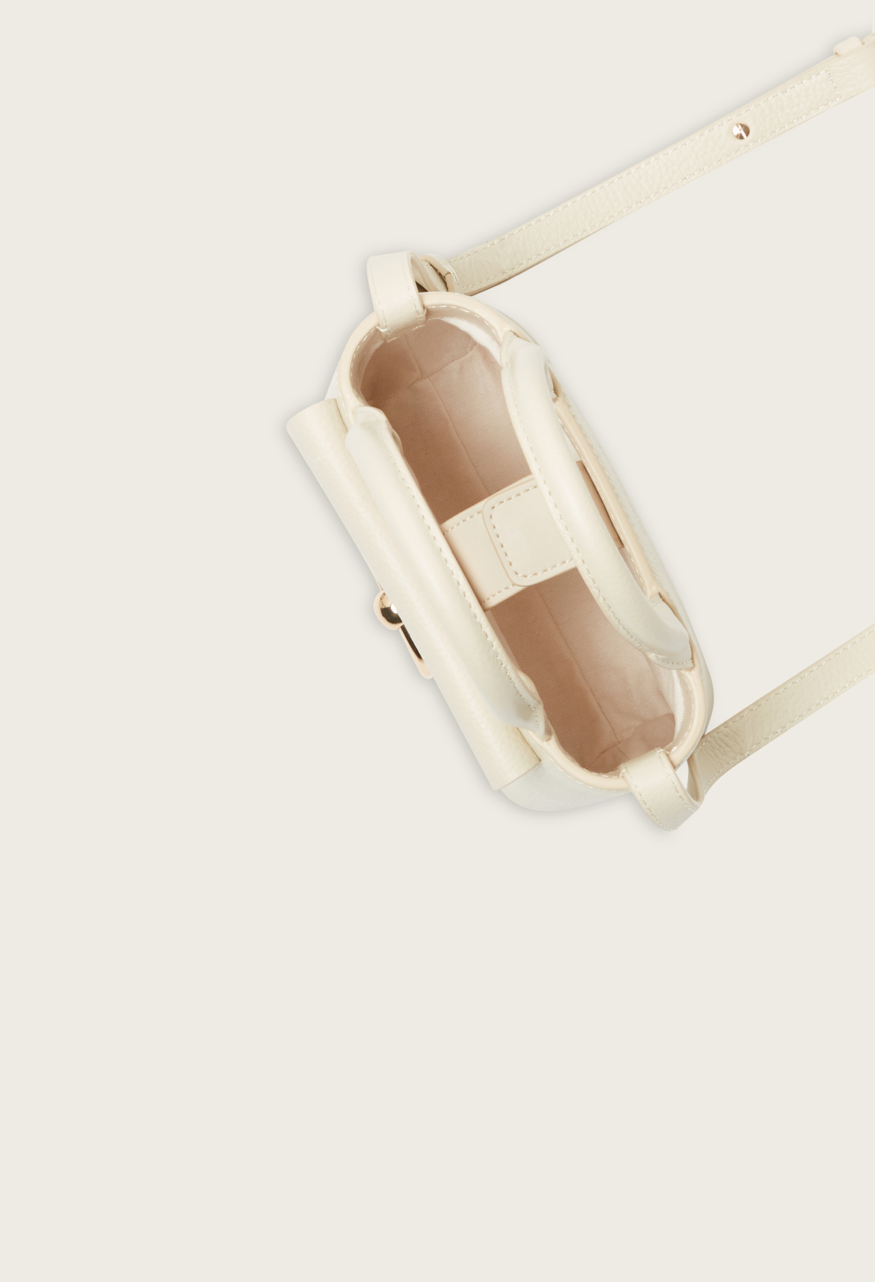 Sac Anouck nano cuir graine ecru
