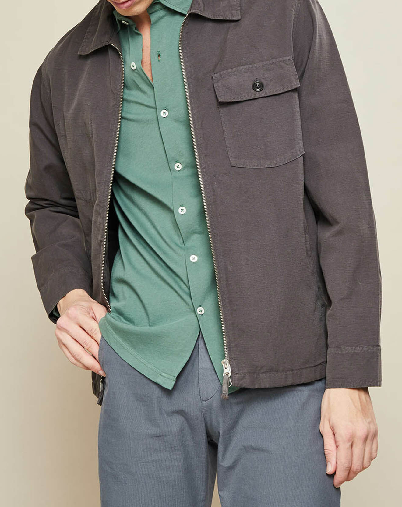 Hartford Veste en Coton & Lin Dawson thunder
