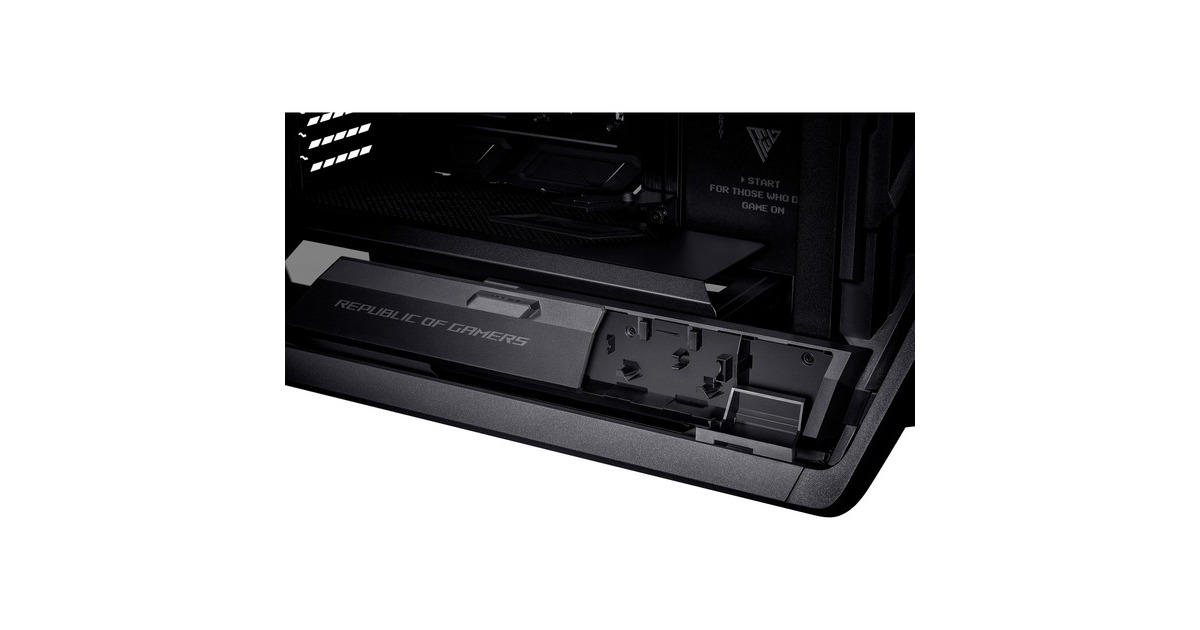 ASUSROG Hyperion GR701 BTF Edition big tower behuizing  (Zwart | 4x USB-A | 2x USB-C | RGB | Tempered Glass)