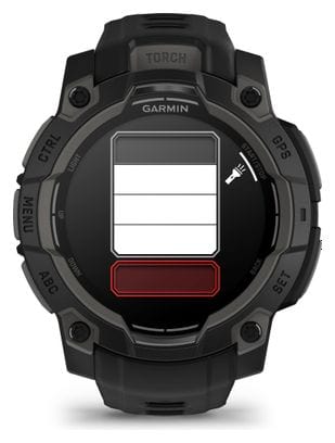 Montre GPS Garmin Instinct 3 AMOLED - 45 mm Noir avec Bracelet en Silicone Noir