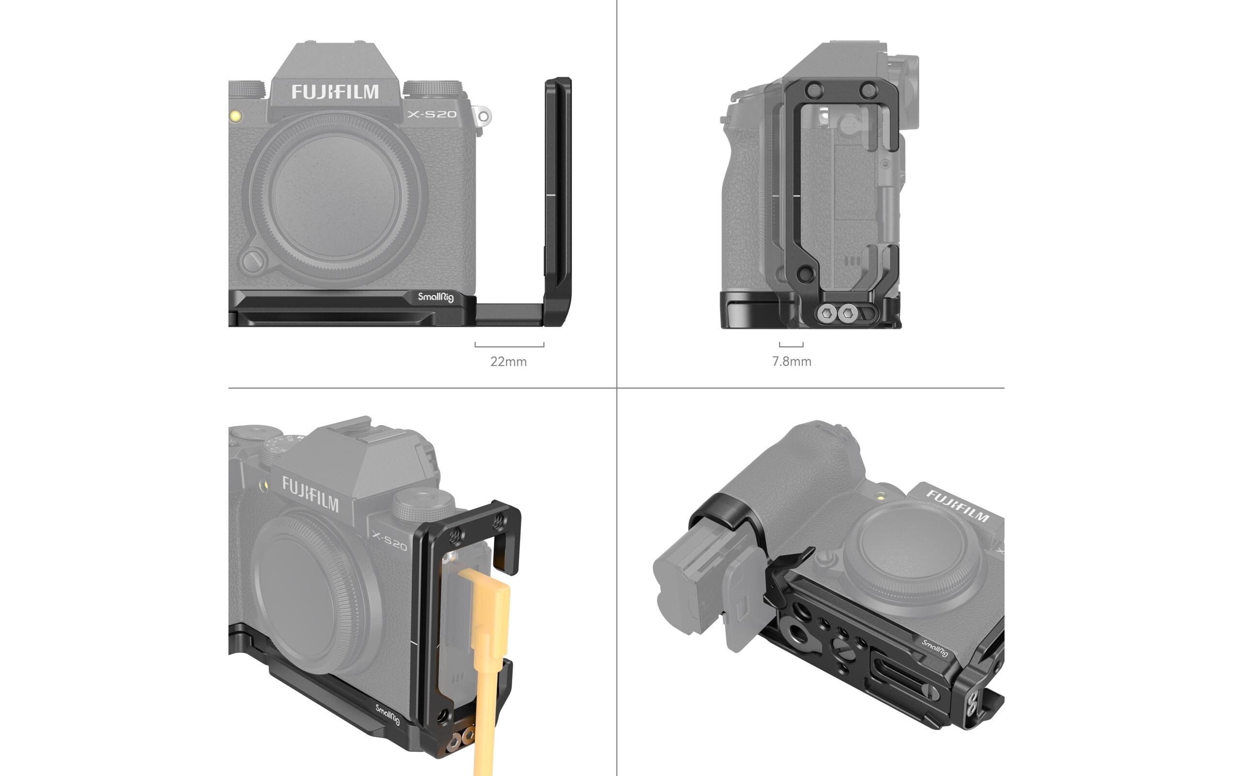 L-Winkel FUJIFILM X-S20L-Halterung für Kamera Zubehör für FUJIFILM X-S20