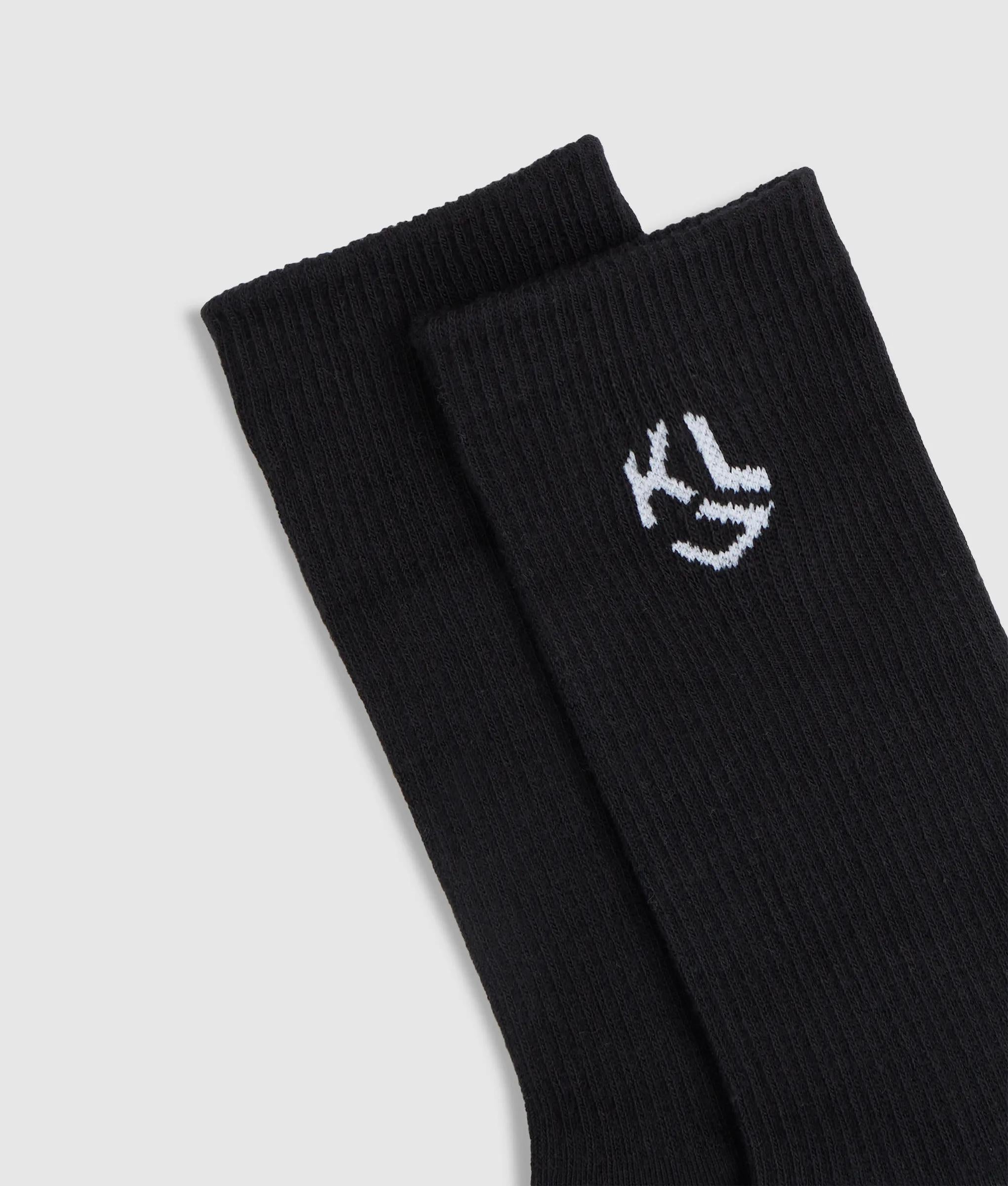 Monogram sokken van gemiddelde lengte - 2-pack