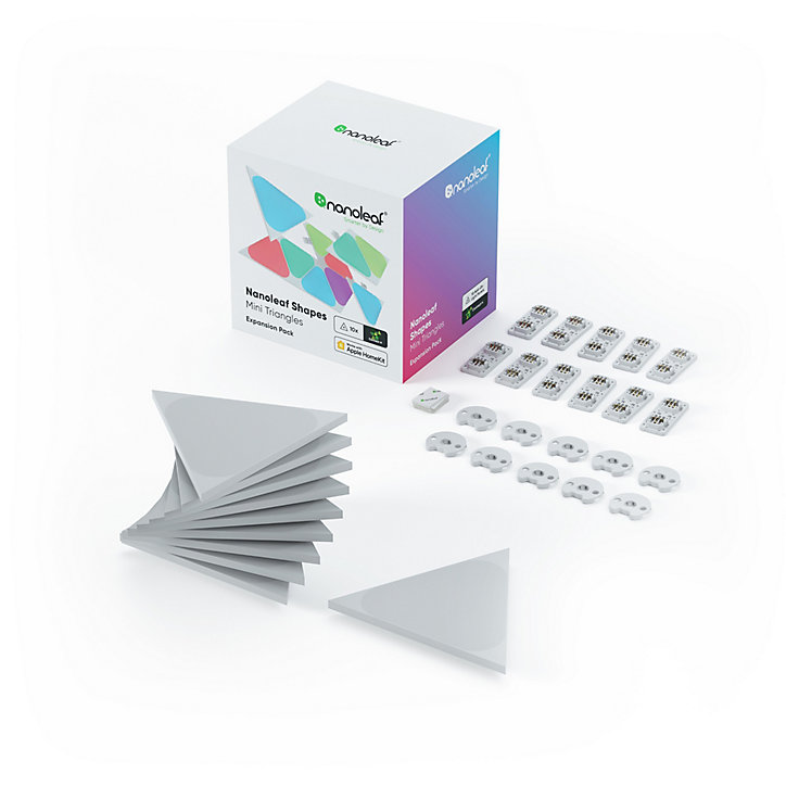 Kit d'extension Nanoleaf Shapes mini triangles 10 panneaux LED