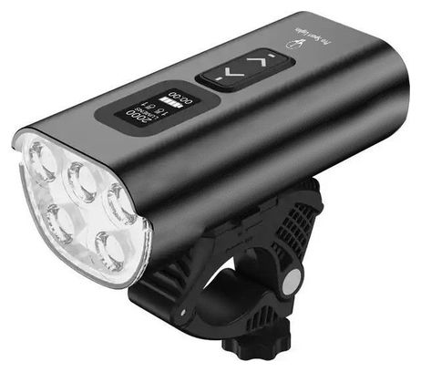 Eclairage vélo Feu avant USB rechargeable 2200 lumens - Eclairage LED vélo route
