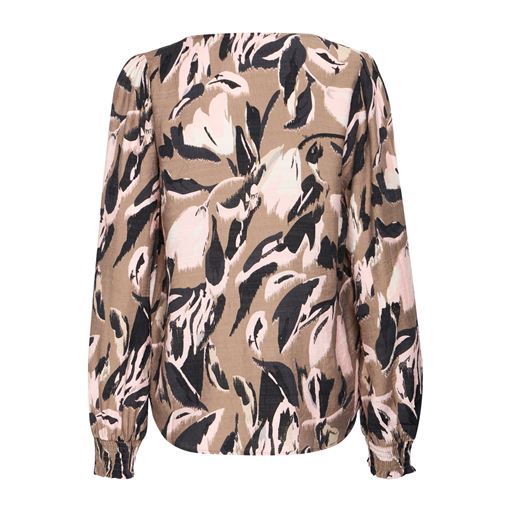 Fransa Ariana Bluse, Walnut AOP, S