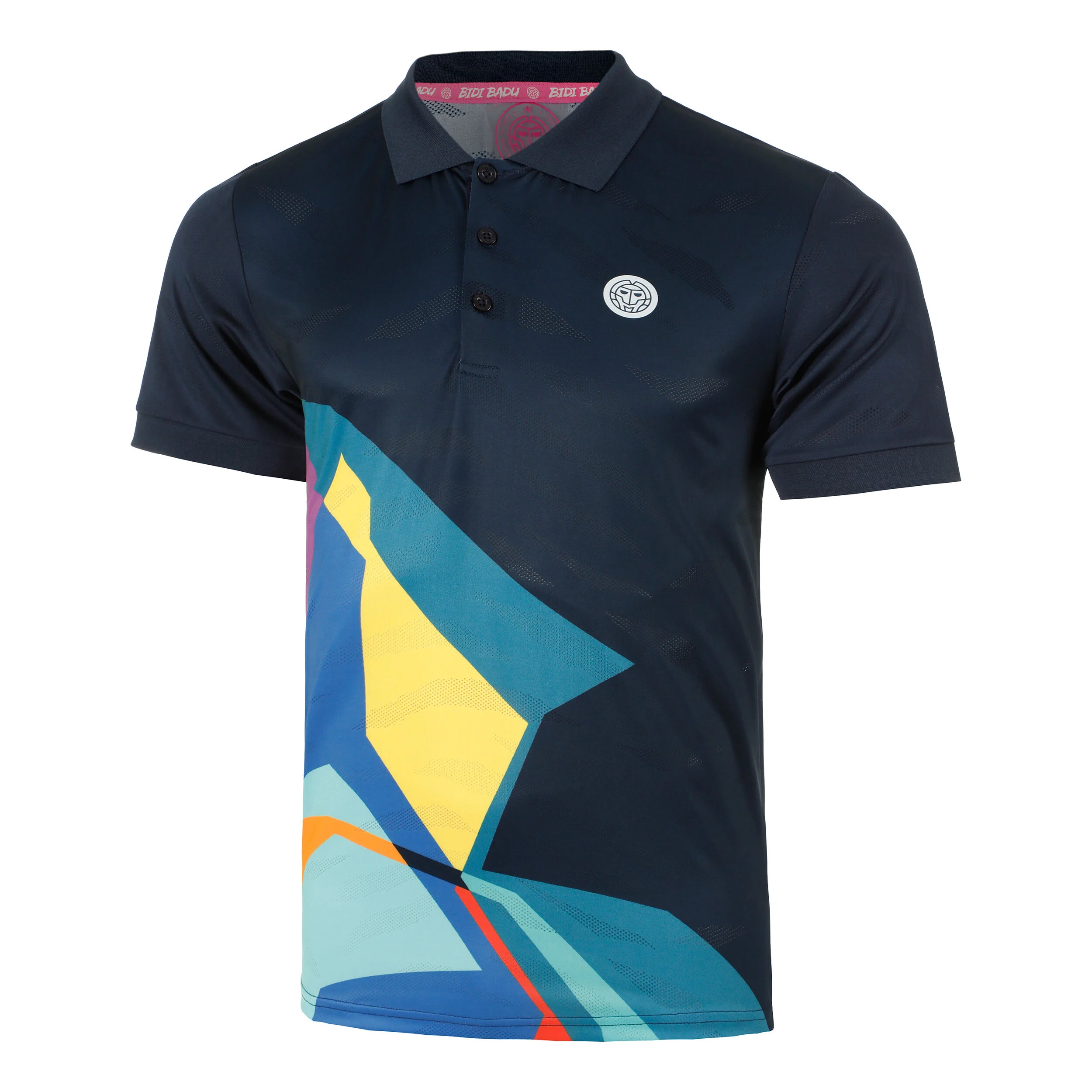 BIDI BADU Twiggy Polo Hommes - Bleu Foncé , Multicouleur