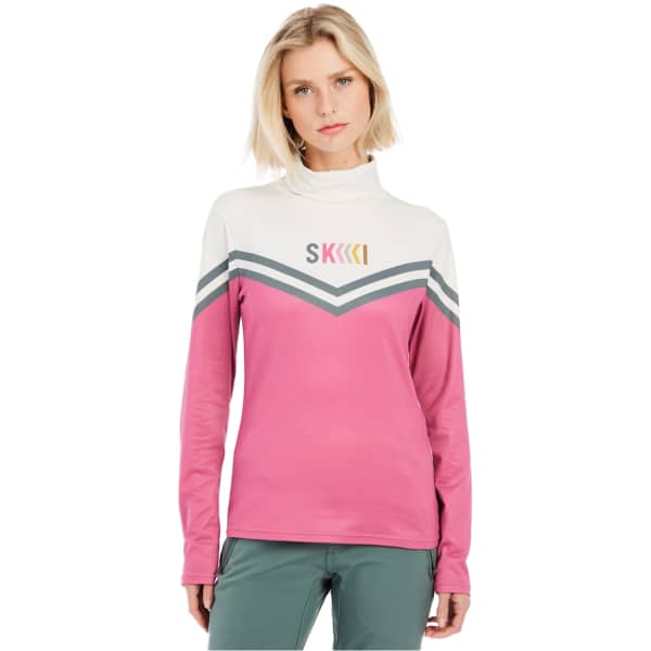 Sweat polaire PROTEST PRTMERCI 1/4 ZIP ACTIVE TOP W ROSE DUST