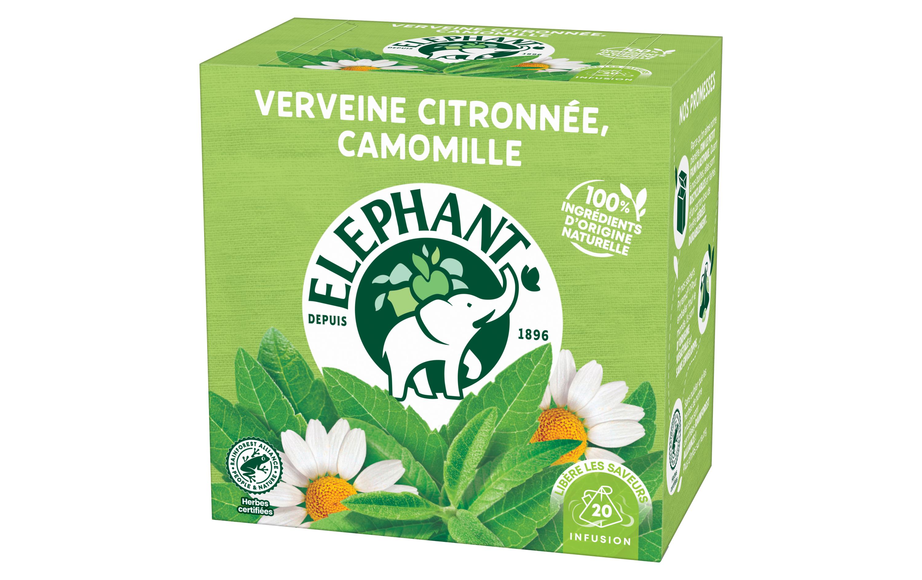 Teebeutel Verveine Citronnée, Camomille 20 StückTee mit Zitronenverbene und Kamille