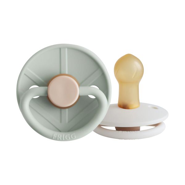 FRIGG Little Viking Fopspeen - 0-6 Mnd - 2 stuks - Sage/Cream
