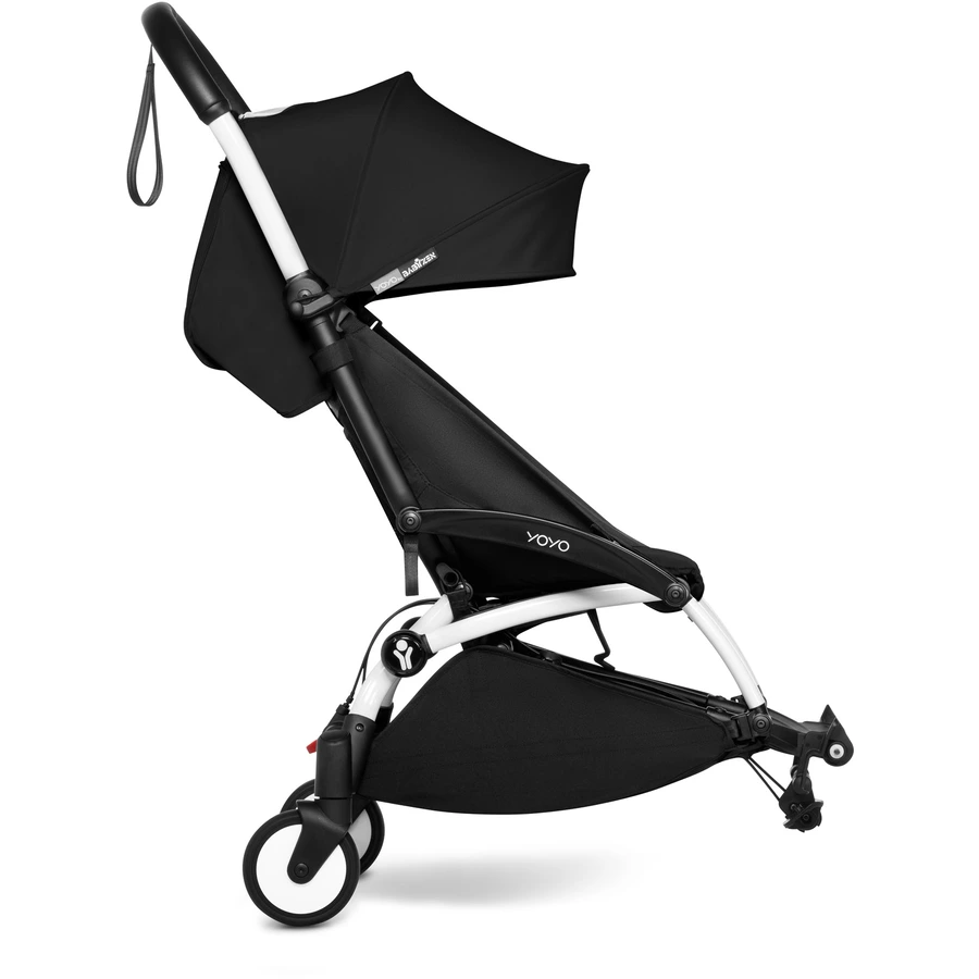 BABYZEN Kinderwagen YOYO 6+ connect White mit Textilset Black
