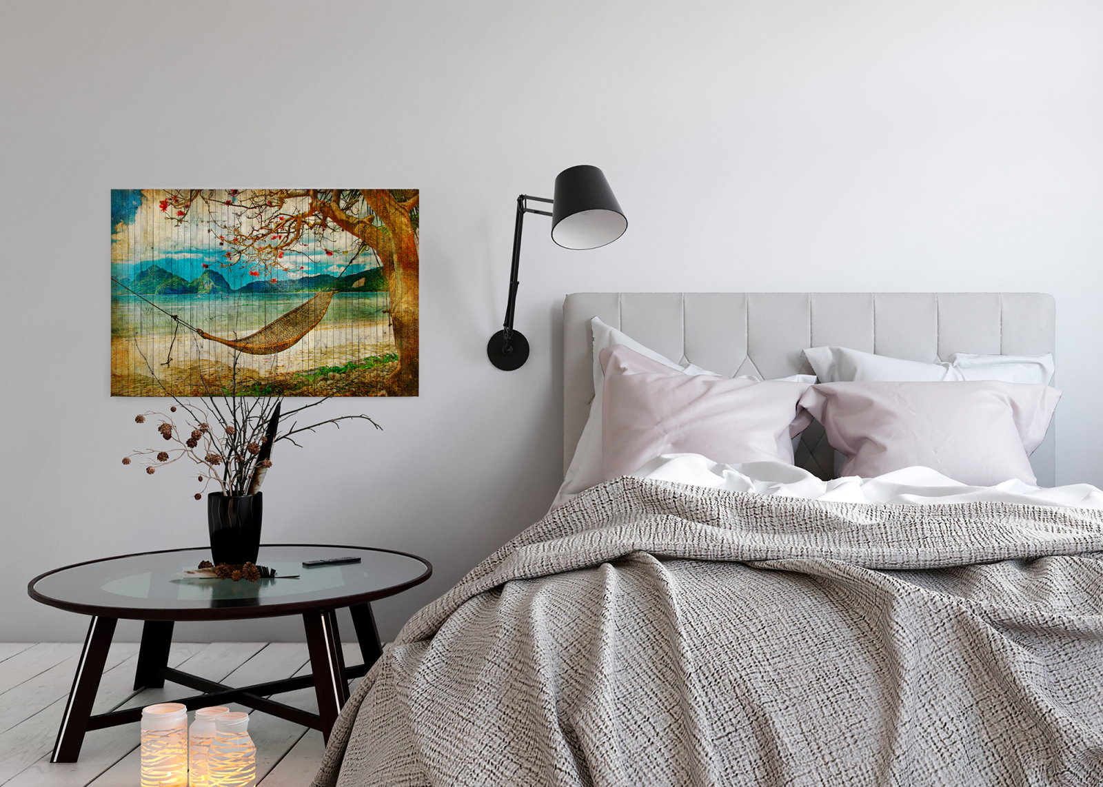 Leinwandbild TAHITI - braun-beige - 90x60 cm