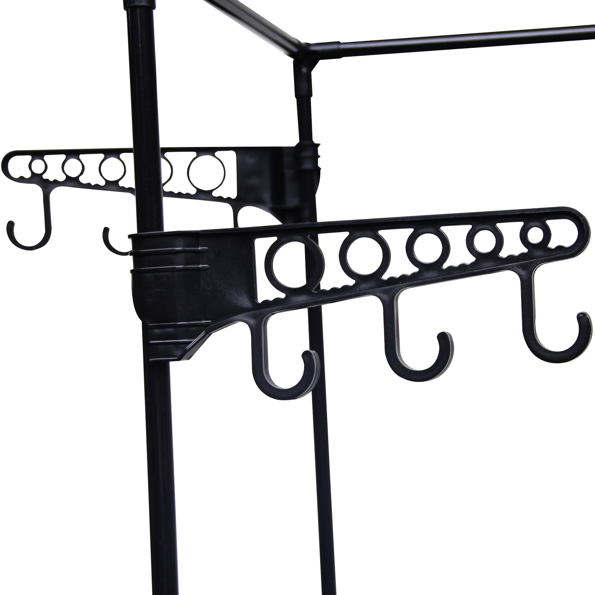 Garderobe Kleiderständer 86 x 174 cm schwarz