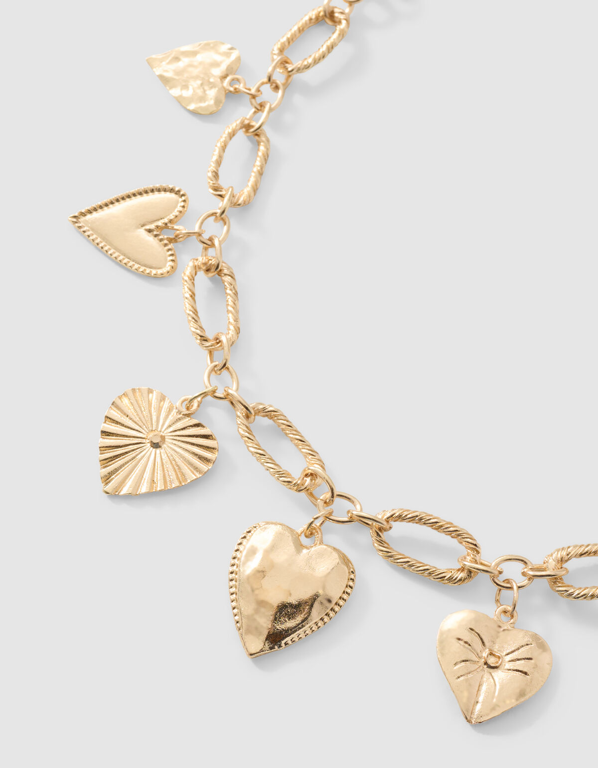 Multi Heart Ketting Goud