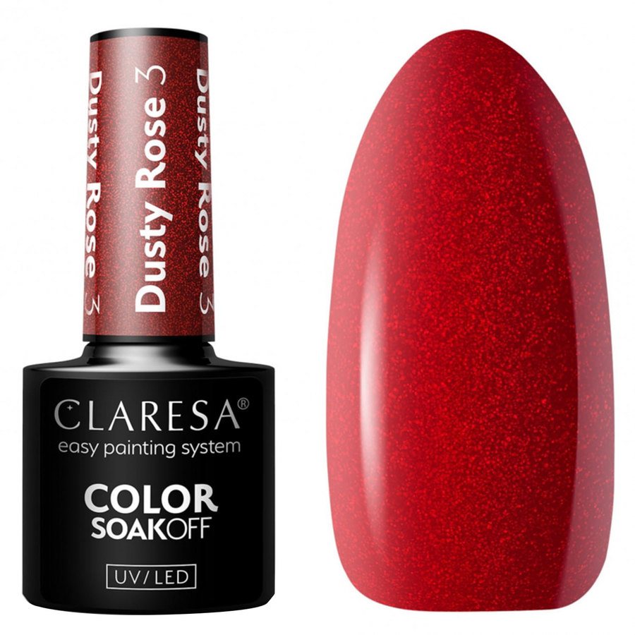 Claresa Nail Polish Hybrid Soak Off Dusty Rose 03 5ml