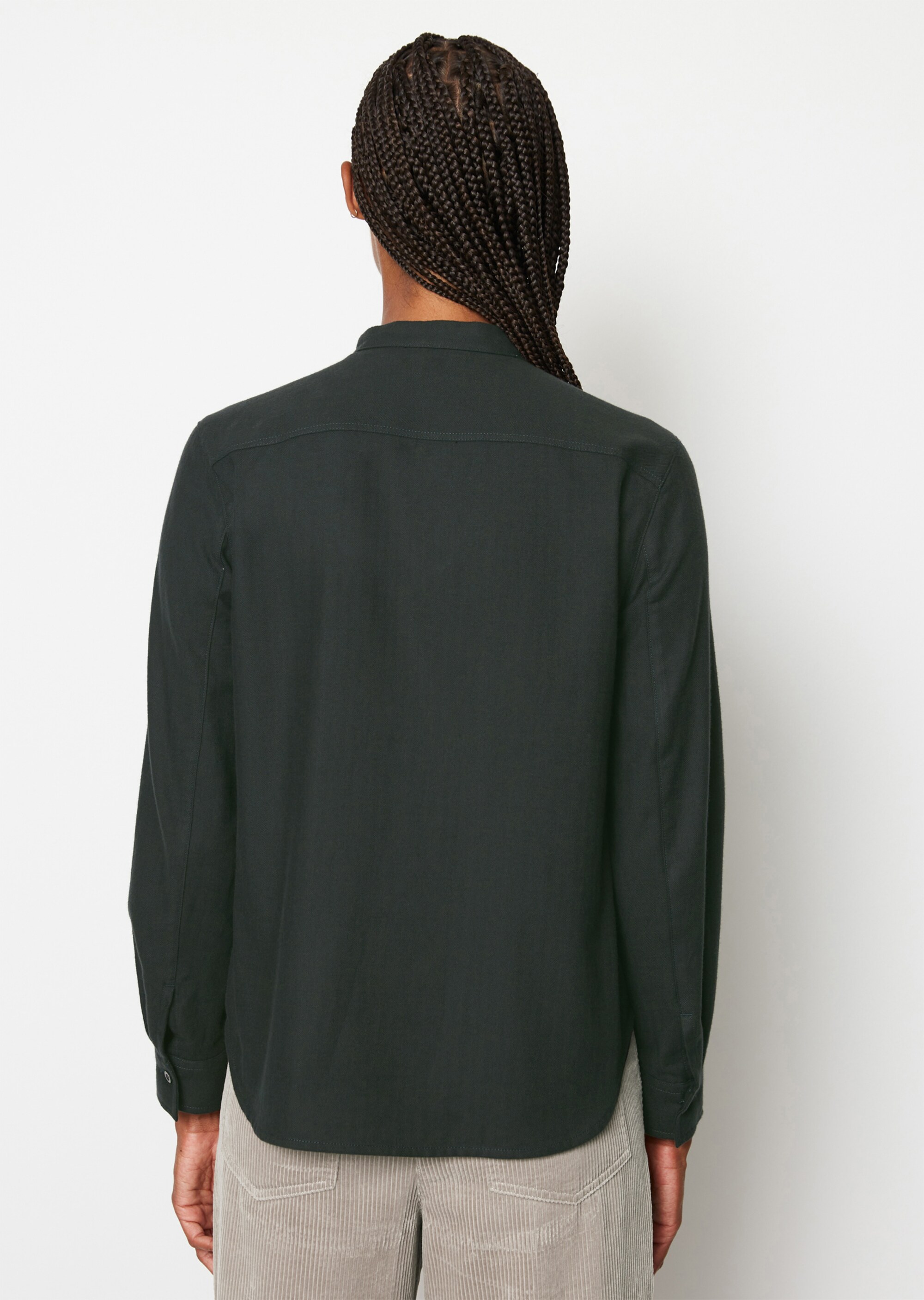Flanell-Langarm-Bluseaus softer Herringbone-Qualität