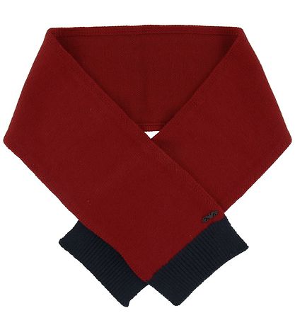 Emporio Armani Geschenkbox - Strickmütze/Schal - Wolle - Rot/Nav