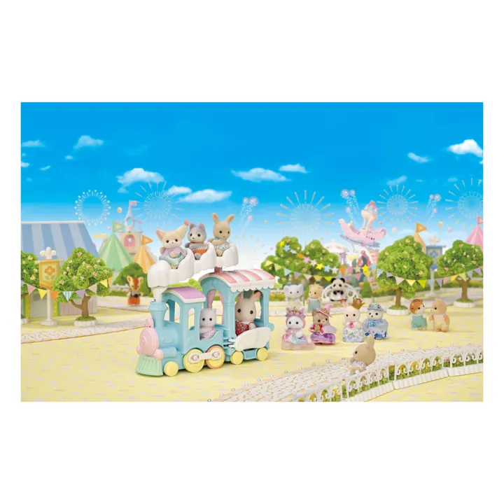 Sylvanian Families Le petit train à vapeur et bébé Fennec