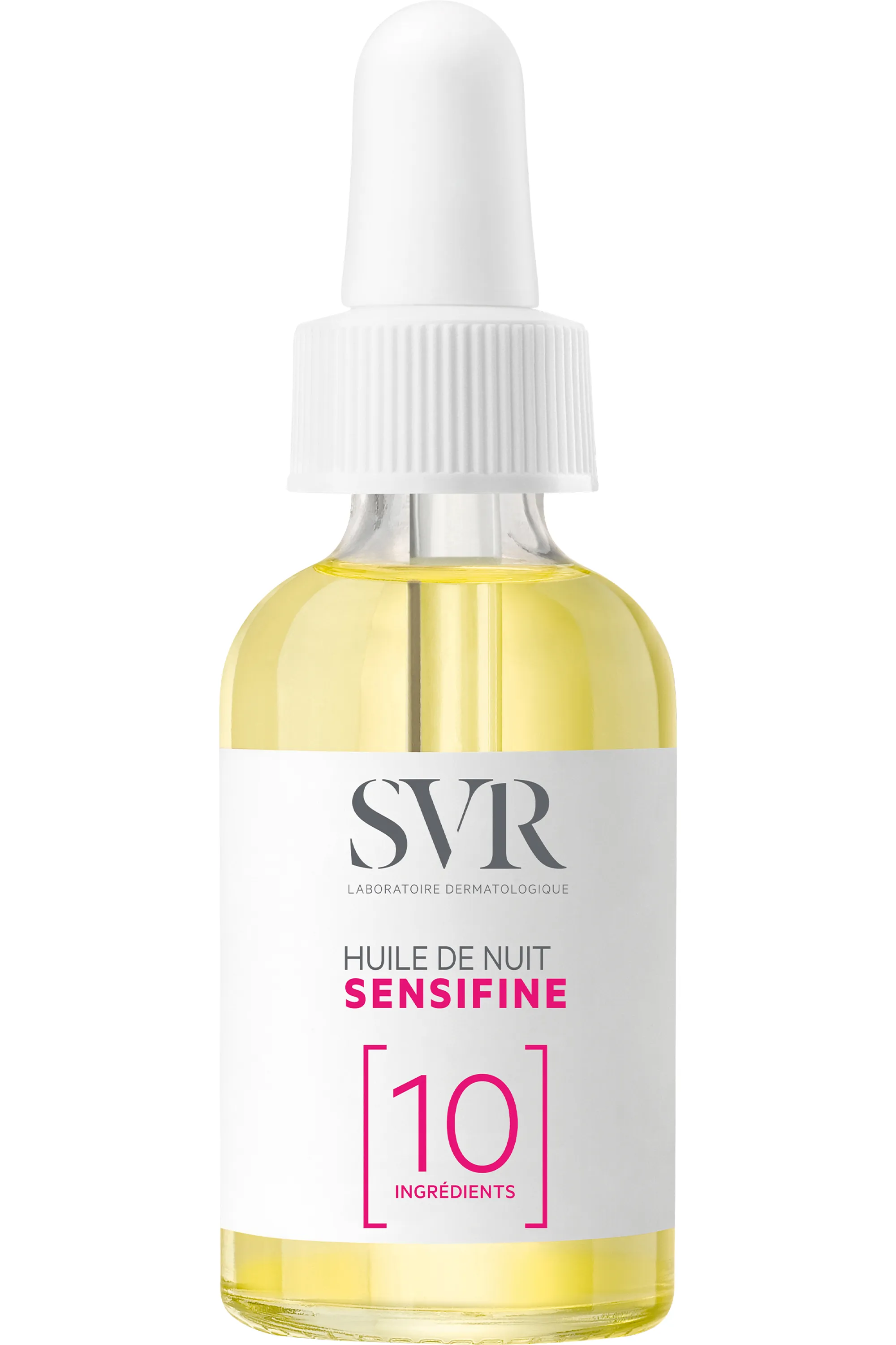 SVR Huile de nuit réparatrice apaisante, peaux sensibles, poly-allergiques Sensifine-30 ml