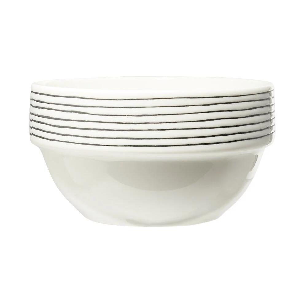 Lot de 4 bols en faïence colorés avec support Ø14xH8cm