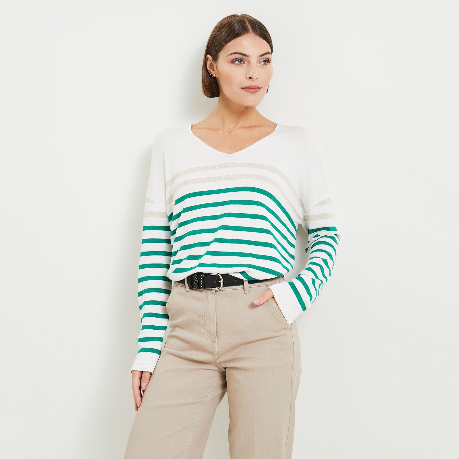 Pull marinère femme