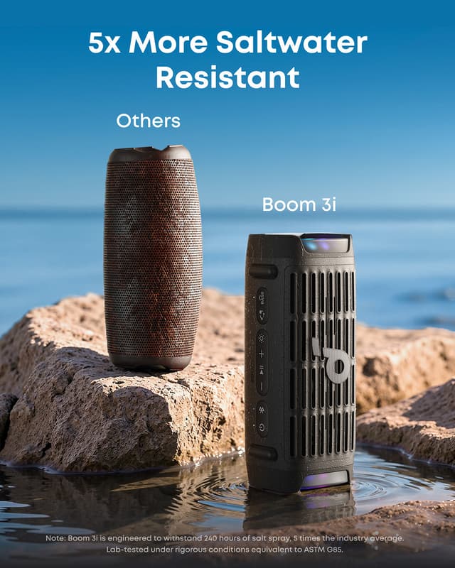 Soundcore Boom 3i transportabel trådløs højttaler (sort)