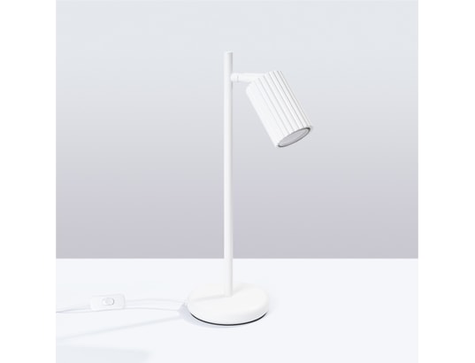 SOLLUX LIGHTING - Lampe à poser karbon blanc