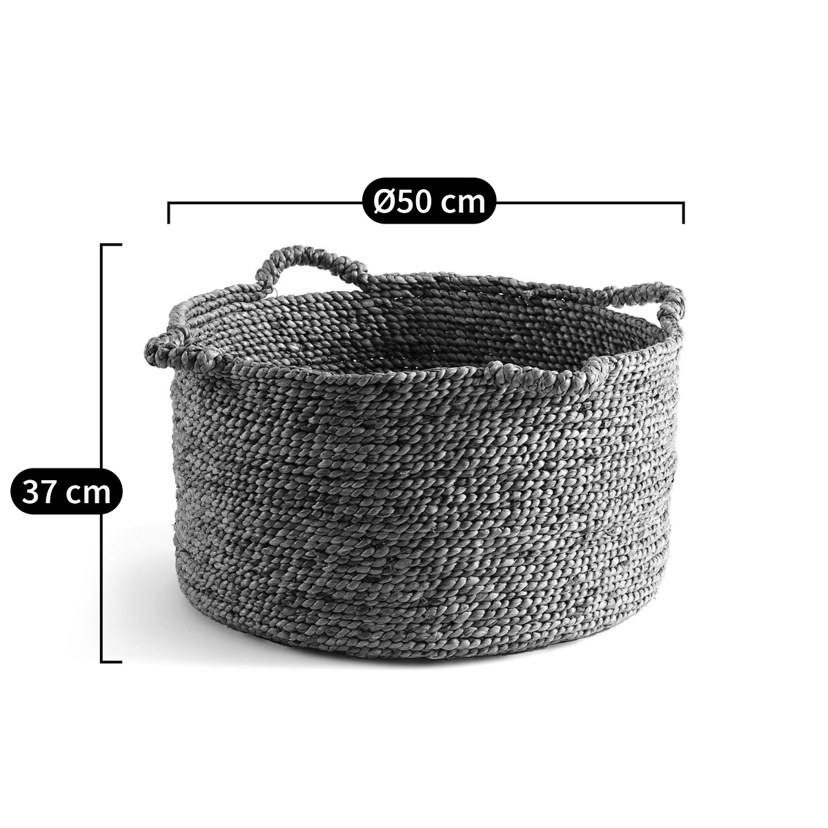 AM.PM<br>Cesta redonda trançada H37 cm, Raga