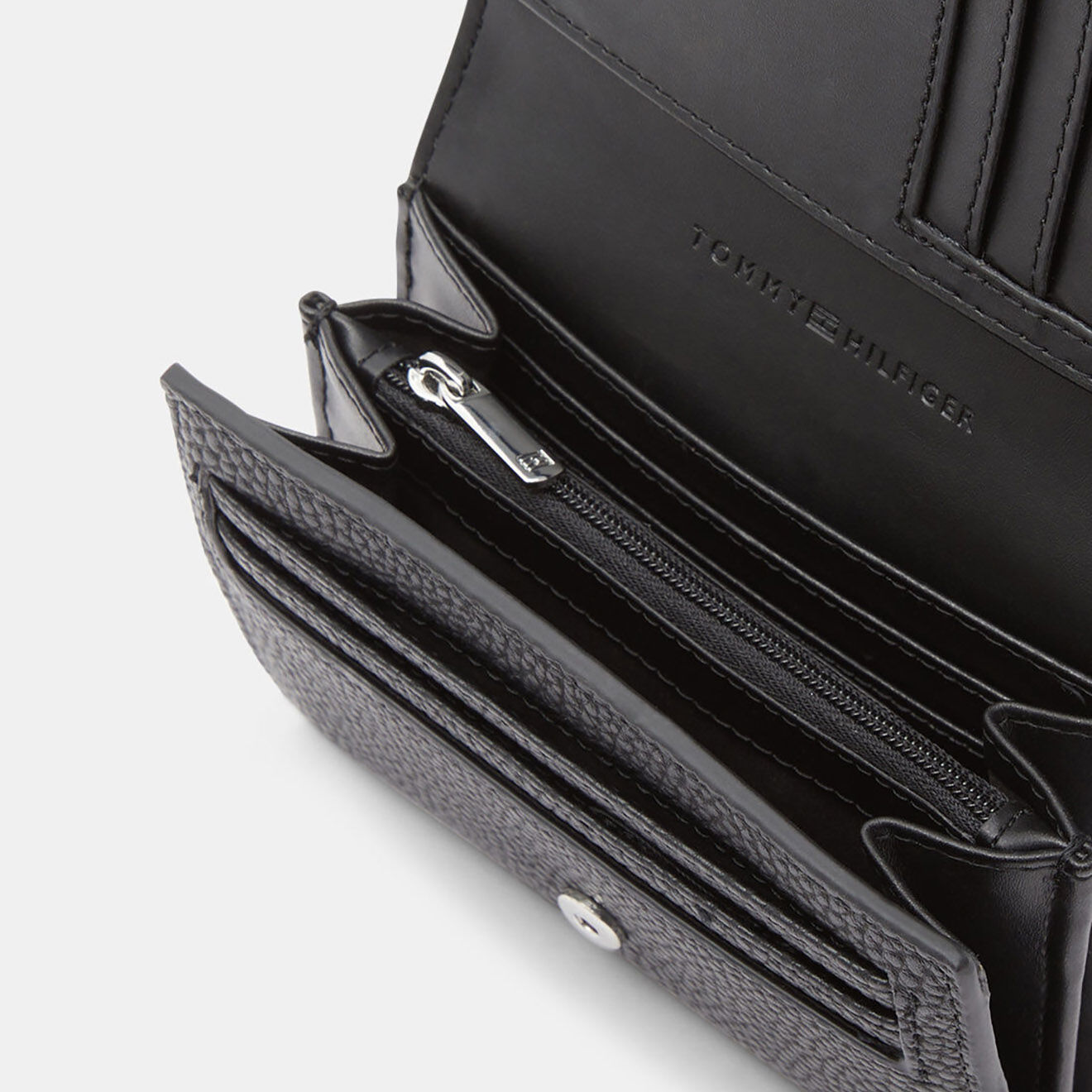 Tommy Hilfiger Porte-monnaie Emblem noir - 10x13 cm