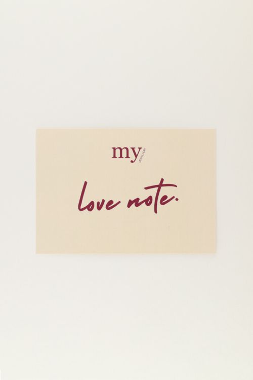 Love note kaart