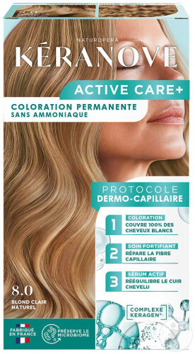 Keranove Active Care+ Blond Clair Naturel 8.0 1 Kit