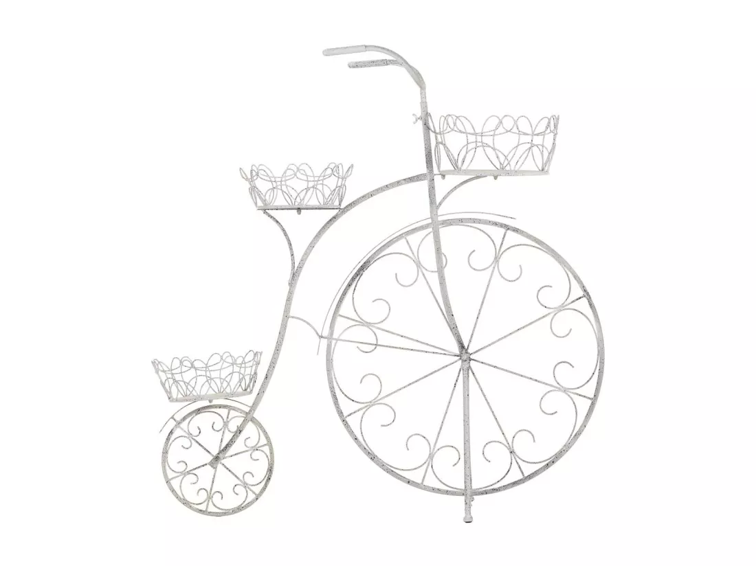 Support de pot de fleurs en métal pour 3 pots 102,24x38,1x102,87h cm