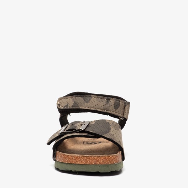Jongens bio sandalen met camouflage print