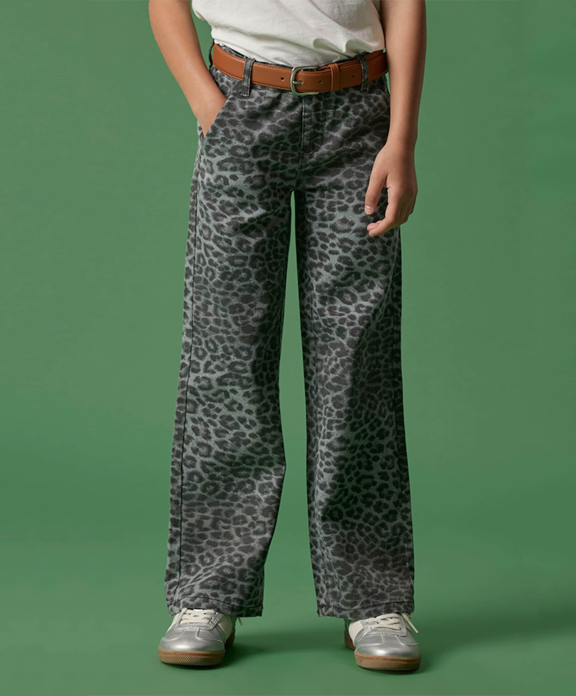 Name it NKFROSE WIDE TWI PANTS 4444-TD O meisjes jeans grijs