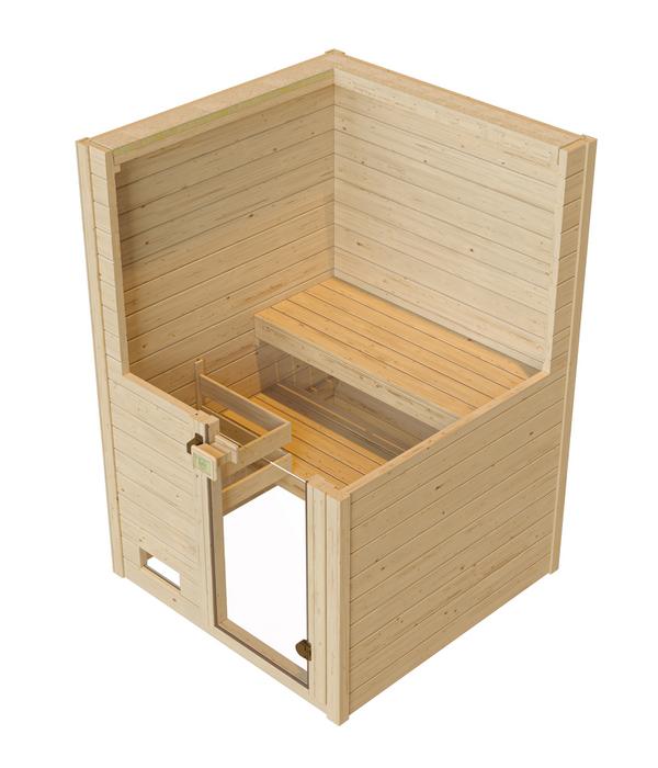 Weka Sauna Valida mit Glastür