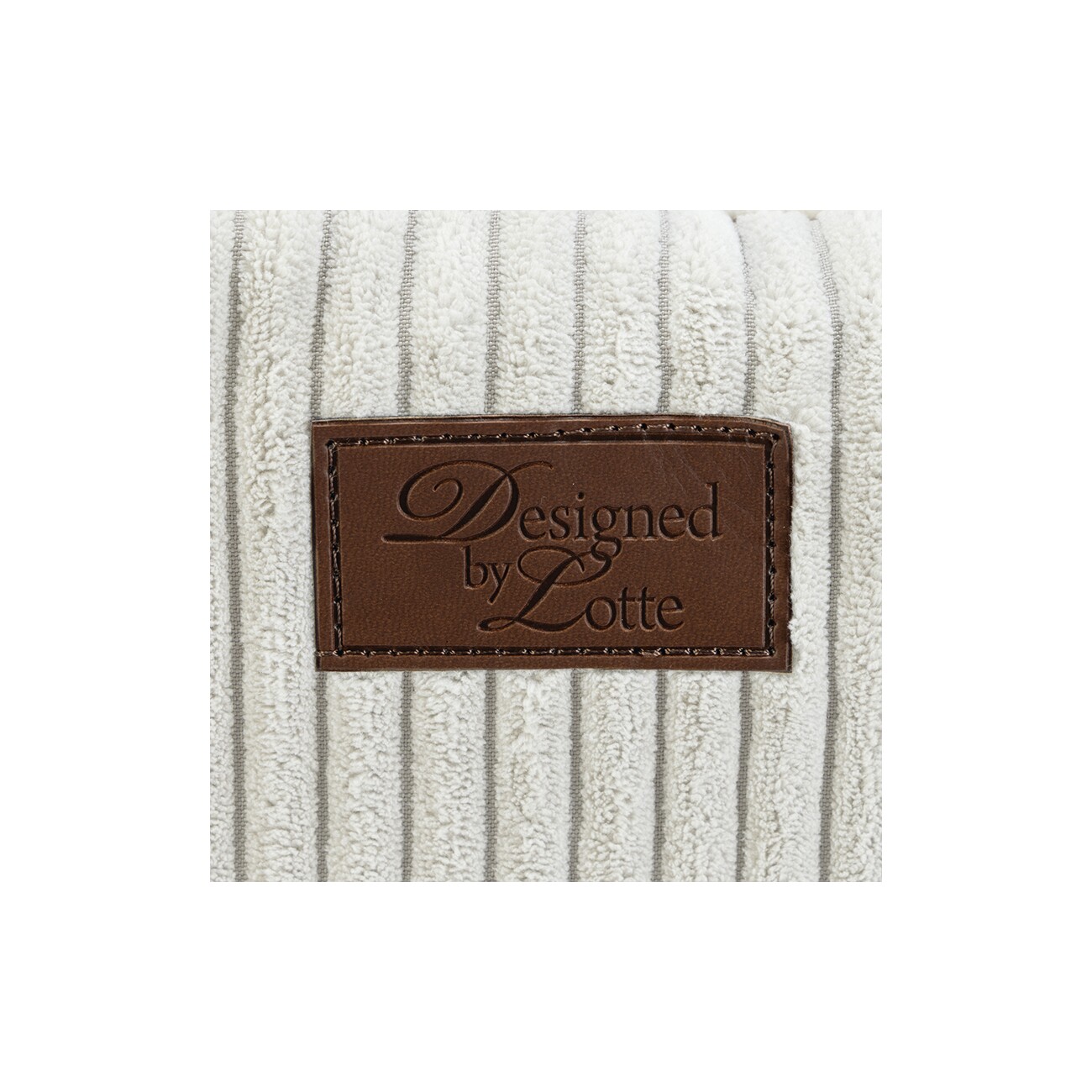 Designed by Lotte DBL Katzenkorb Ribbed hellgrau