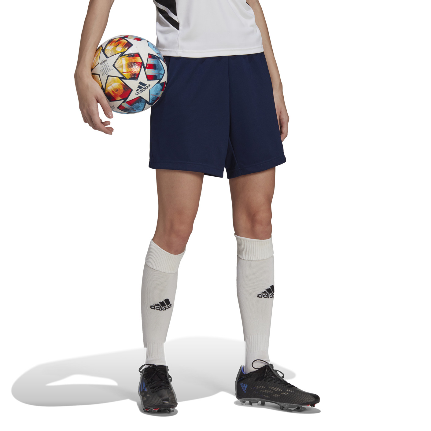 Adidas Entrada 22 Trainingsbroekje Dames Donkerblauw Wit
