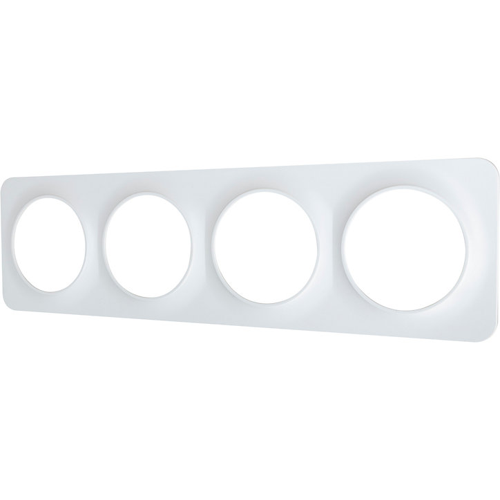 Plaque de finition quadruple Jacobsen Espen blanc