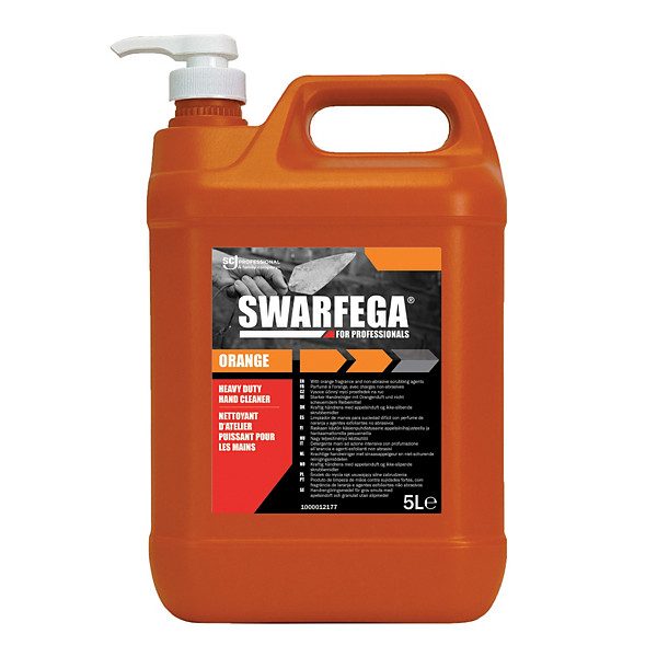 Savon mains Swarfega avec pompe parfum orange 5 L