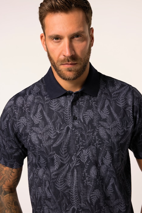 Poloshirt, Halbarm, Jersey, floraler Print, bis 8 XL