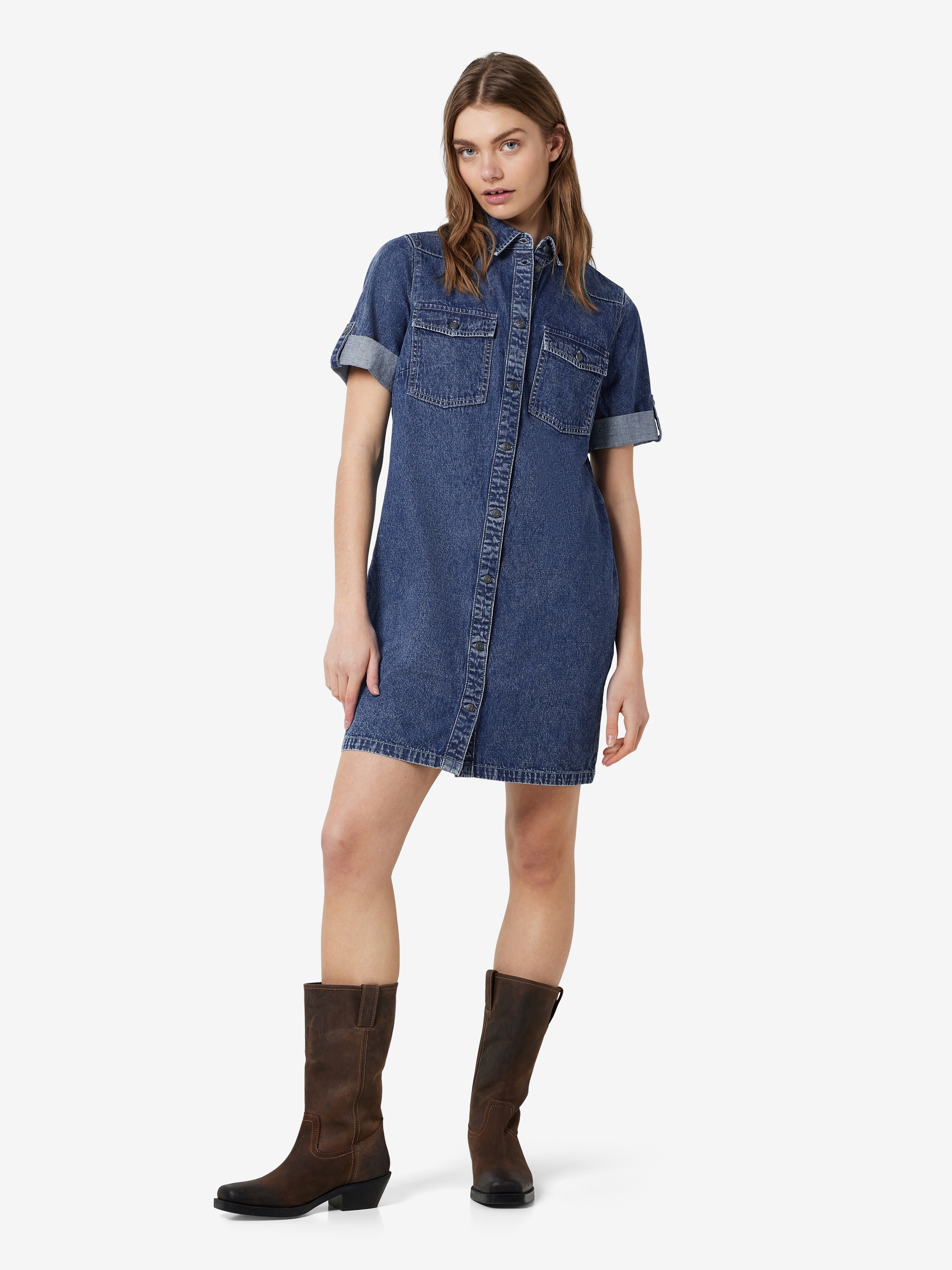 Noisy may Jeanskleid »NMNEW SIGNE S/S DENIM DRESS WG002MB NOOS« Brusttaschen
